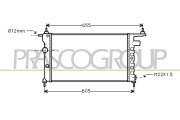 OP028R001 Chladič, chlazení motoru PrascoSelection PRASCO