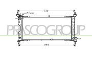 OP028R003 Chladič, chlazení motoru PrascoSelection PRASCO