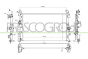 OP036R003 Chladič, chlazení motoru PrascoSelection PRASCO