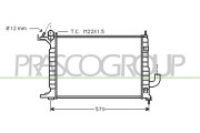 OP052R001 Chladič, chlazení motoru PrascoSelection PRASCO