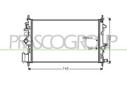 OP060R008 Chladič, chlazení motoru PrascoSelection PRASCO