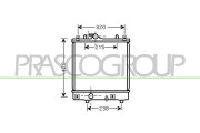 OP304R002 Chladič, chlazení motoru PrascoSelection PRASCO
