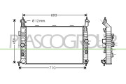 OP350R001 Chladič, chlazení motoru PrascoSelection PRASCO