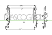 OP350R002 Chladič, chlazení motoru PrascoSelection PRASCO