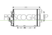 OP410C001 Kondenzátor, klimatizace PrascoSelection PRASCO
