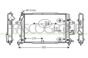 OP410R007 Chladič, chlazení motoru PrascoSelection PRASCO