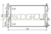 OP416R009 Chladič, chlazení motoru PrascoSelection PRASCO