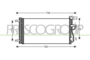 OP810C002 Kondenzátor, klimatizace PrascoSelection PRASCO