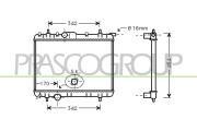 PG009R015 Chladič, chlazení motoru PrascoSelection PRASCO