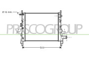 RN025R004 Chladič, chlazení motoru PrascoSelection PRASCO