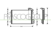 RN026C002 Kondenzátor, klimatizace PrascoSelection PRASCO
