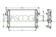 RN084R005 Chladič, chlazení motoru PrascoSelection PRASCO