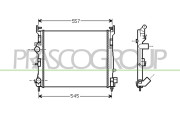 RN322R011 Chladič, chlazení motoru PrascoSelection PRASCO
