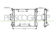 RN325R003 Chladič, chlazení motoru PrascoSelection PRASCO