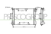 RN325R004 Chladič, chlazení motoru PrascoSelection PRASCO