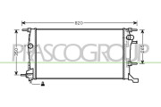 RN424R001 Chladič, chlazení motoru PrascoSelection PRASCO