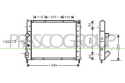RN916R010 Chladič, chlazení motoru PrascoSelection PRASCO