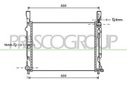 RN918R003 Chladič, chlazení motoru PrascoSelection PRASCO