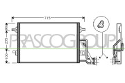 SK418C001 Kondenzátor, klimatizace PrascoSelection PRASCO