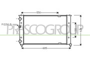 ST027R008 Chladič, chlazení motoru PrascoSelection PRASCO