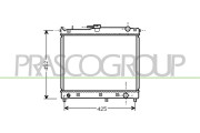 SZ710R001 Chladič, chlazení motoru PrascoSelection PRASCO