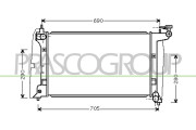 TY087R001 Chladič, chlazení motoru PrascoSelection PRASCO