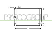 TY090R006 Chladič, chlazení motoru PrascoSelection PRASCO