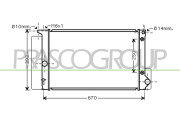 TY090R009 Chladič, chlazení motoru PrascoSelection PRASCO