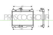 TY320R001 Chladič, chlazení motoru PrascoSelection PRASCO