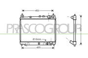 TY320R002 Chladič, chlazení motoru PrascoSelection PRASCO