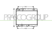TY325R001 Chladič, chlazení motoru PrascoSelection PRASCO