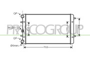 VG420R001 Chladič, chlazení motoru PrascoSelection PRASCO