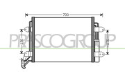 VG807C001 Kondenzátor, klimatizace PrascoSelection PRASCO