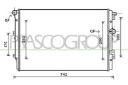 VG809R006 Chladič, chlazení motoru PrascoSelection PRASCO