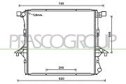 VG840R001 Chladič, chlazení motoru PrascoSelection PRASCO