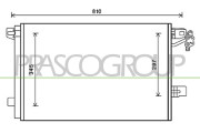 VG919C002 Kondenzátor, klimatizace PrascoSelection PRASCO