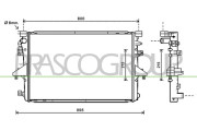 VG919R001 Chladič, chlazení motoru PRASCO
