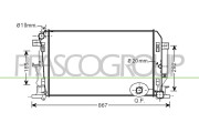 VG952R003 Chladič, chlazení motoru PrascoSelection PRASCO