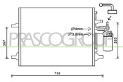VV046C003 PRASCO kondenzátor klimatizácie VV046C003 PRASCO