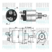 46003 Elektromagnetický spínač, startér HOFFER