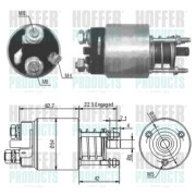 46005 Elektromagnetický spínač, startér HOFFER