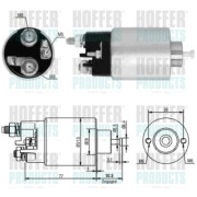 46014 Elektromagnetický spínač, startér HOFFER