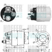 46017 Elektromagnetický spínač, startér HOFFER