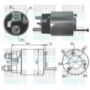 46018 Elektromagnetický spínač, startér HOFFER