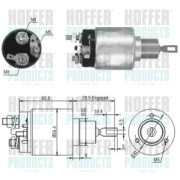 46019 Elektromagnetický spínač, startér HOFFER