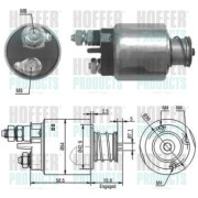 46020 Elektromagnetický spínač, startér HOFFER