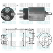 46022 Elektromagnetický spínač, startér HOFFER