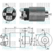 46025 Elektromagnetický spínač, startér HOFFER