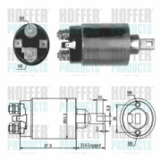 46026 Elektromagnetický spínač, startér HOFFER