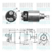 46028 Elektromagnetický spínač, startér HOFFER